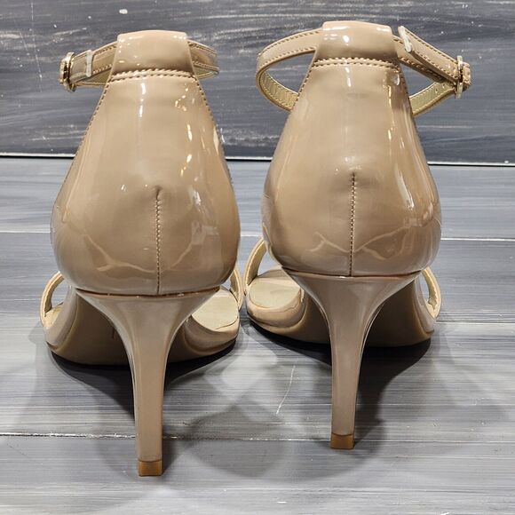 Bandolino Madia Sandals Strappy High Heel Open Toed Pumps Size 10 M Natural - Picture 7 of 12